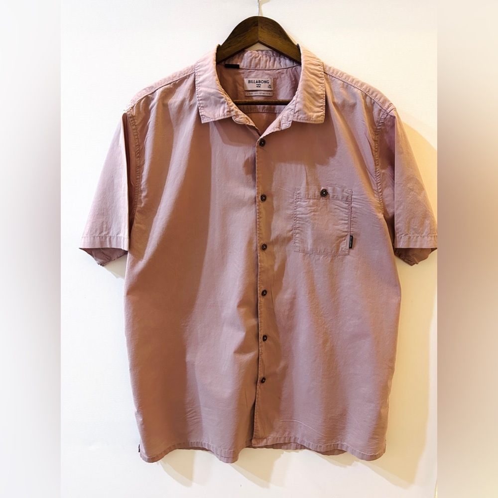 Billabong Surf Lifestyle Core Fit Stretch Button-Up | Pink Mauve | XL